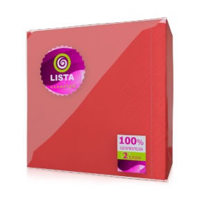 Пенза — Салфетки «Lista DELUXE» интенсив красные оптом.