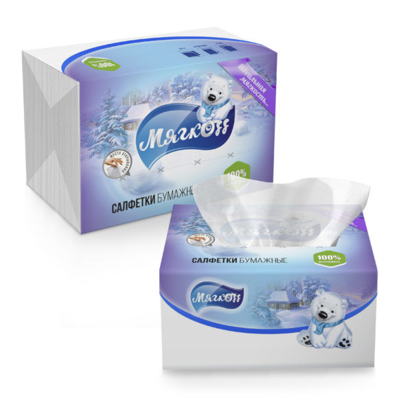 Пенза — Салфетки «Мягкоff» белые оптом.