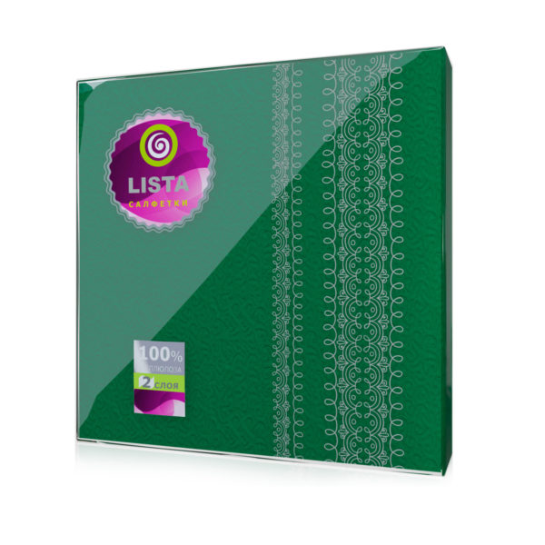 Пенза — Салфетки «Lista» интенсив зеленые оптом.