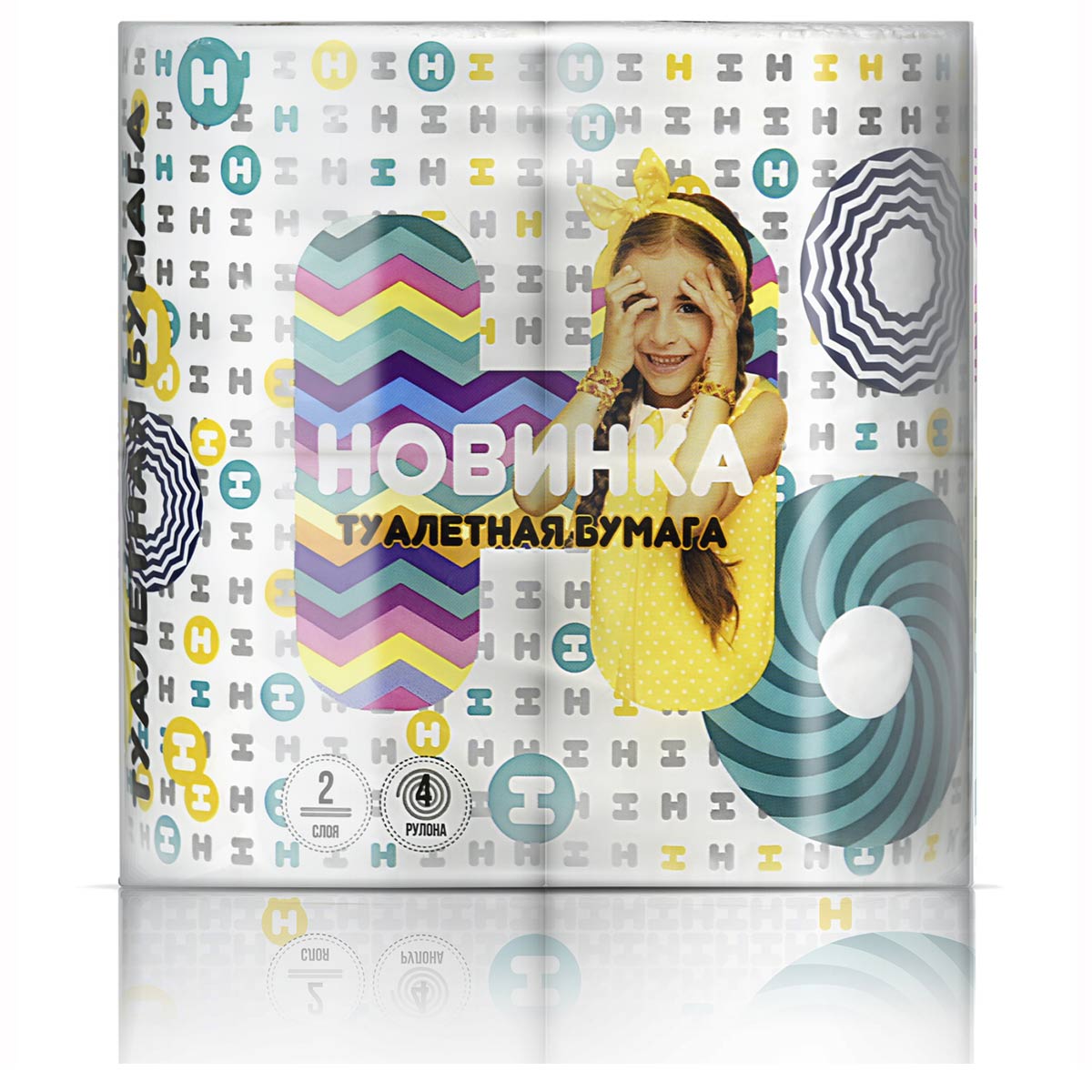 Пенза — Туалетная бумага  «Новинка» 4Р 2 слоя белая оптом.