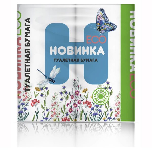 Пенза — Туалетная бумага  «Новинка ЭКО» 4Р 2 слоя белая оптом.